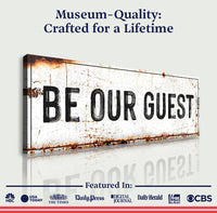 Be Our Guest Sign V