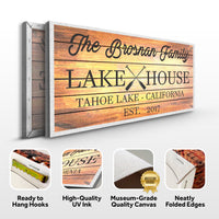 Family Lake House Paddle Sign III