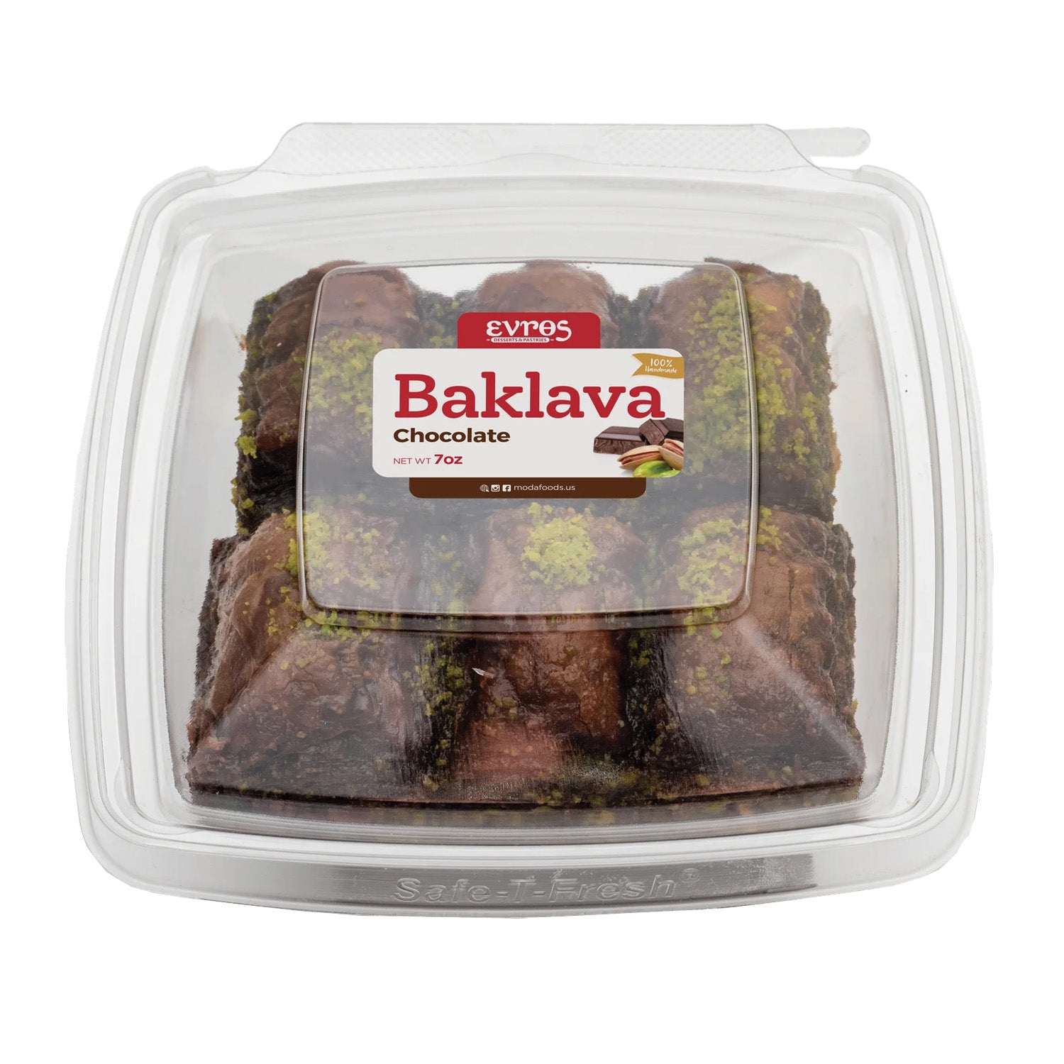 Evros Baklava Chocolate 7Oz