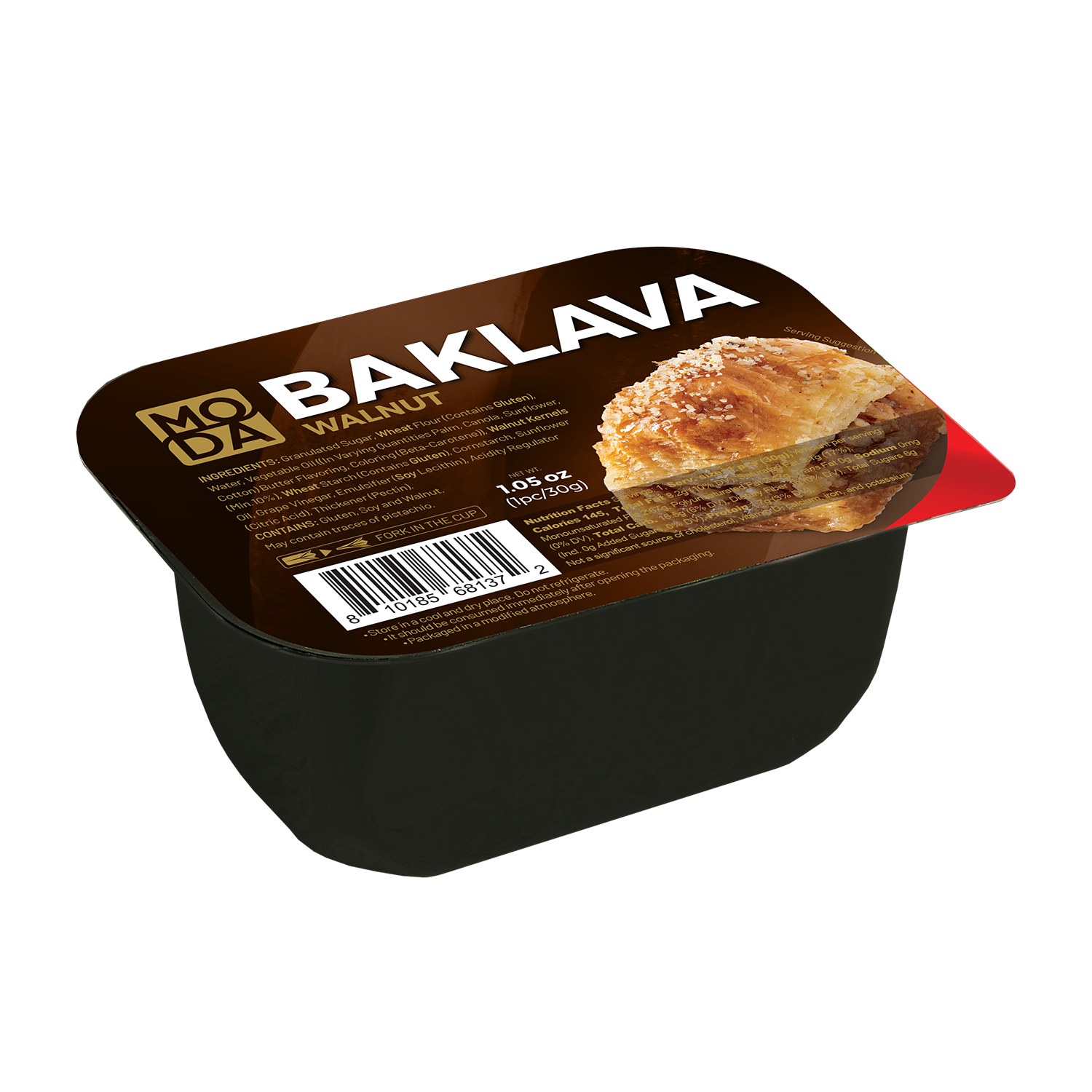 Moda Çift Fıstıklı Baklava Hediye Paketi, 9 Adet, 12oz (340g)