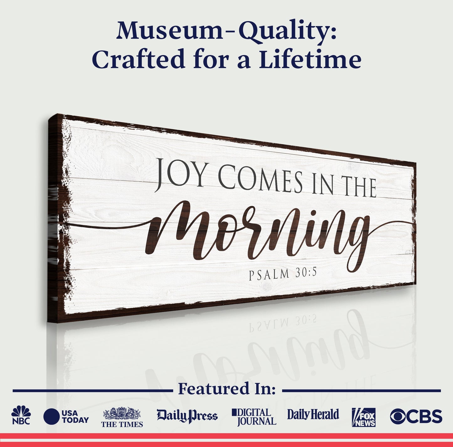 Joy Comes In The Morning Faith Sign II