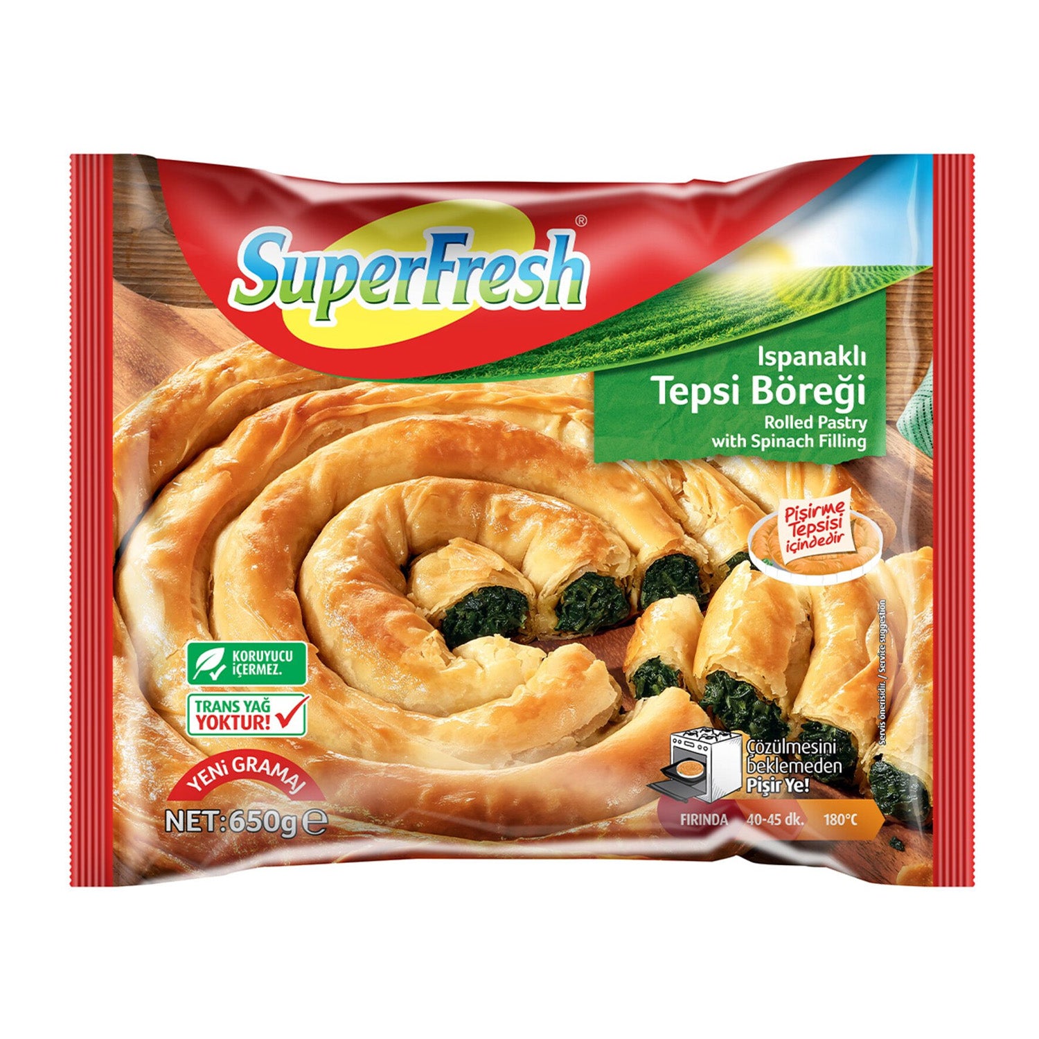 Superfresh Spinach Pie 800G