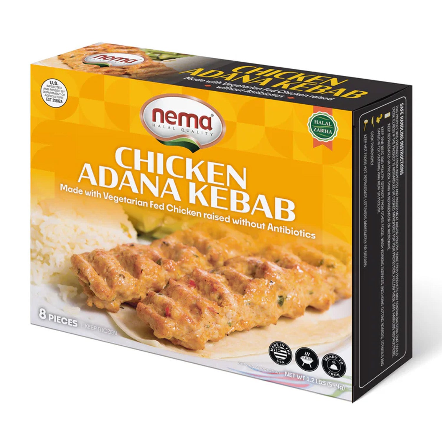 Nema Chicken Adana Kebab 1.2Lb