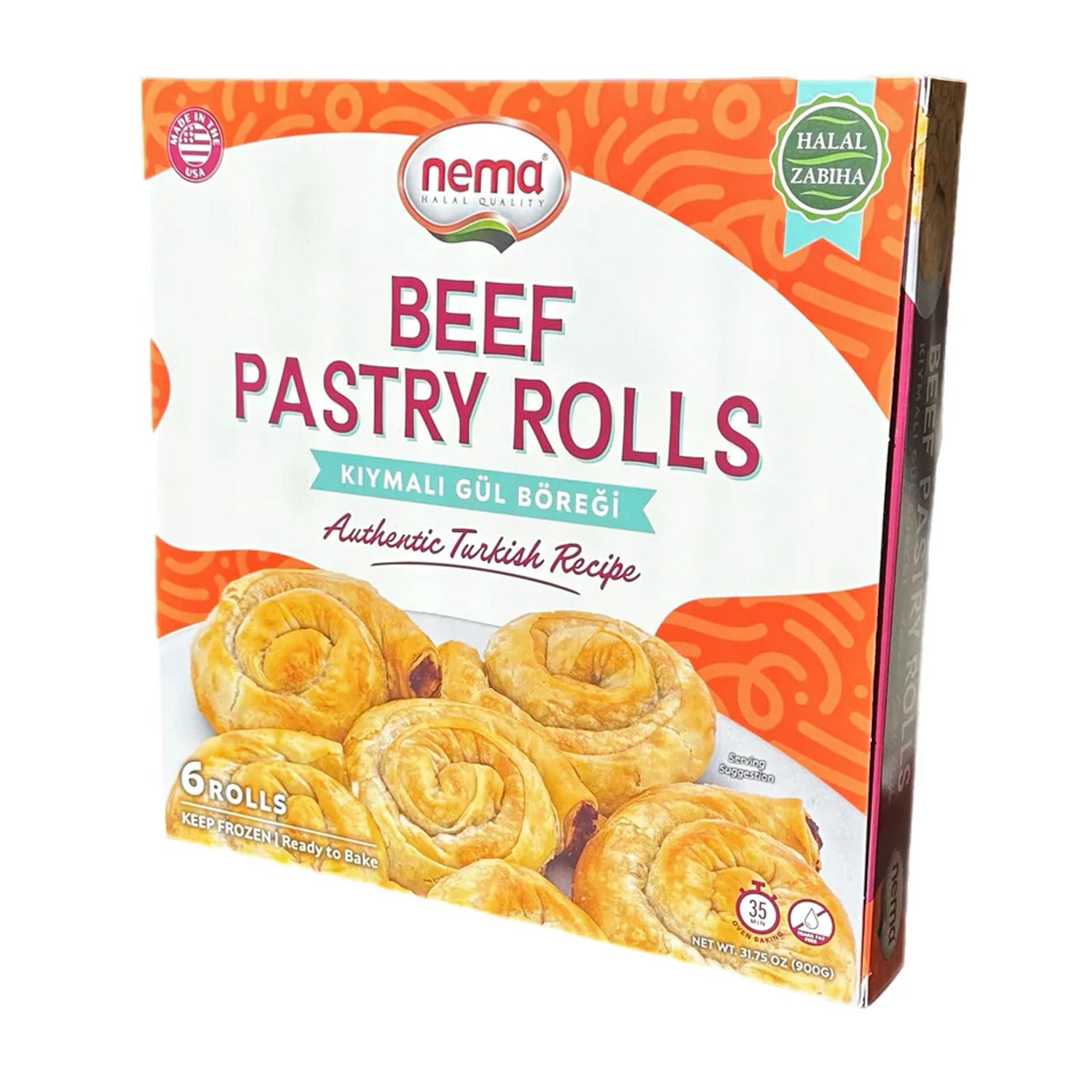 Nema Beef Pastry Rolls 900G@