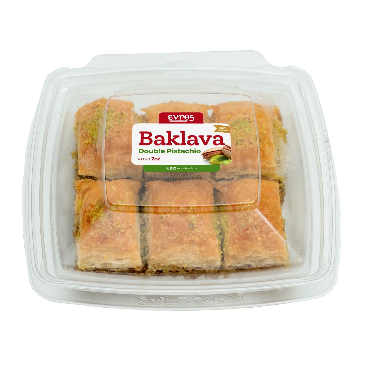 Evros Baklava Pistacho 7Oz