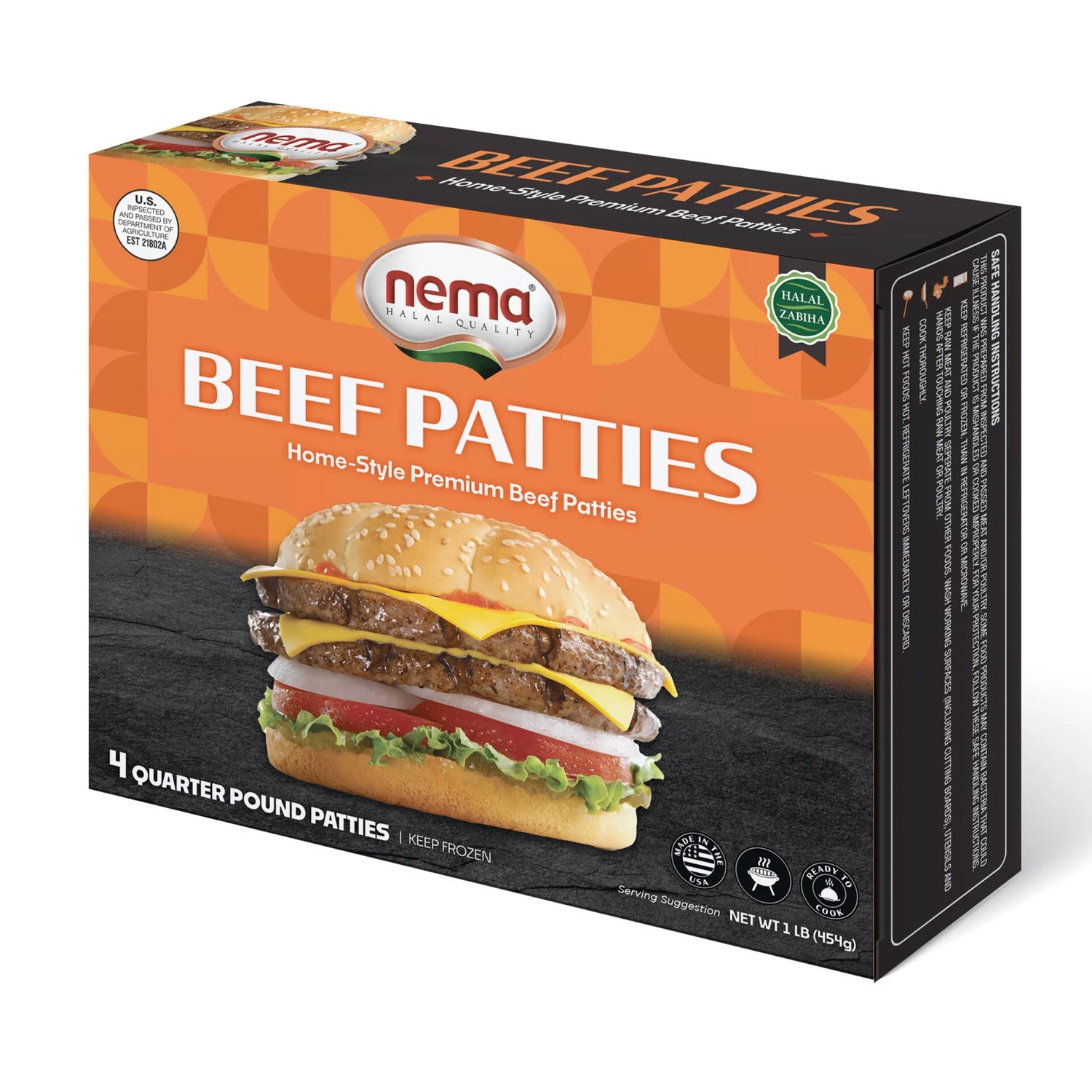 Nema Beef Patties 1Lb