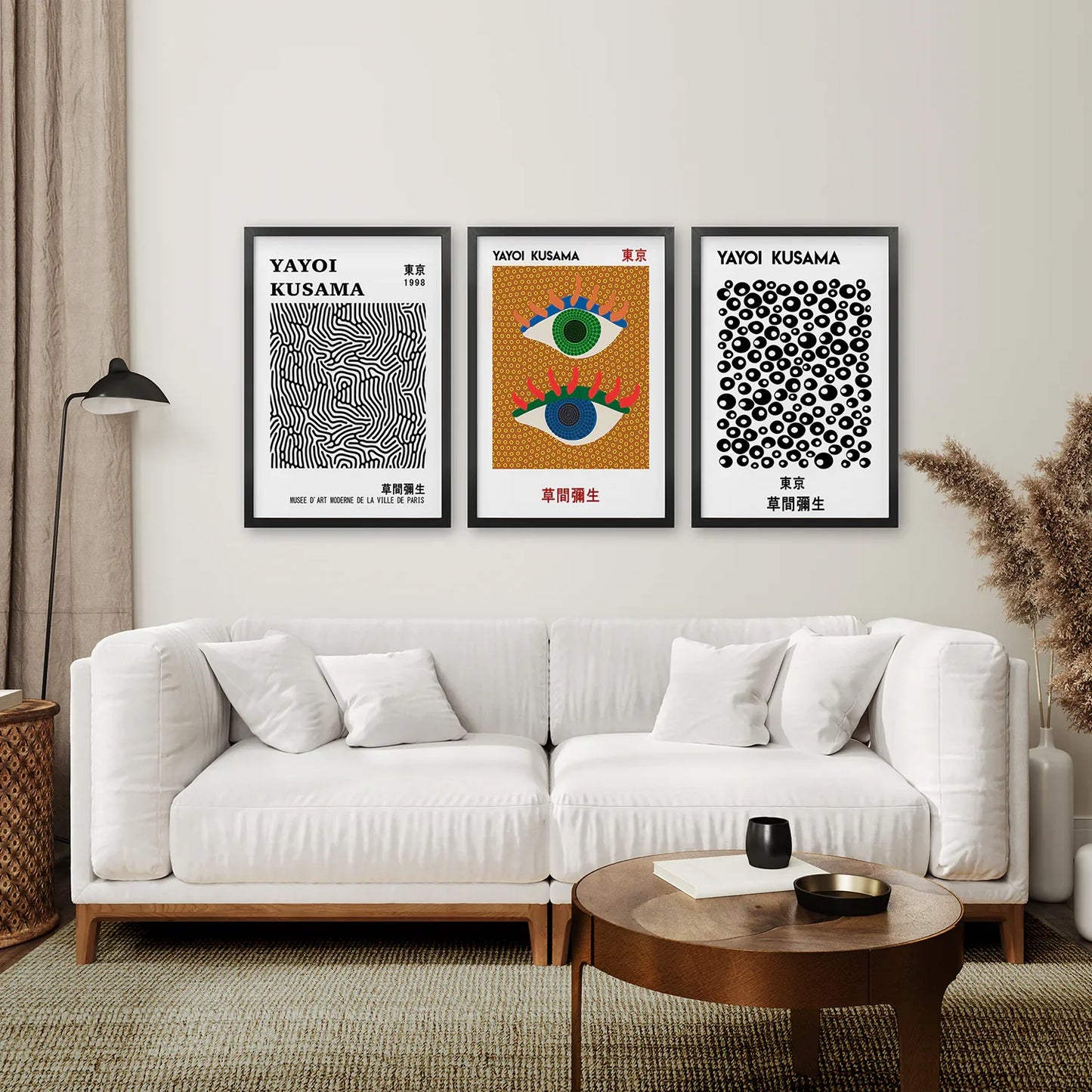 Japanese Yayoi Kusama Famous Wall Art Decor