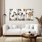 Safari Animals Wall Art Set of 3 Prints for Nursery
