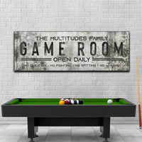 Family Game Room Sign II