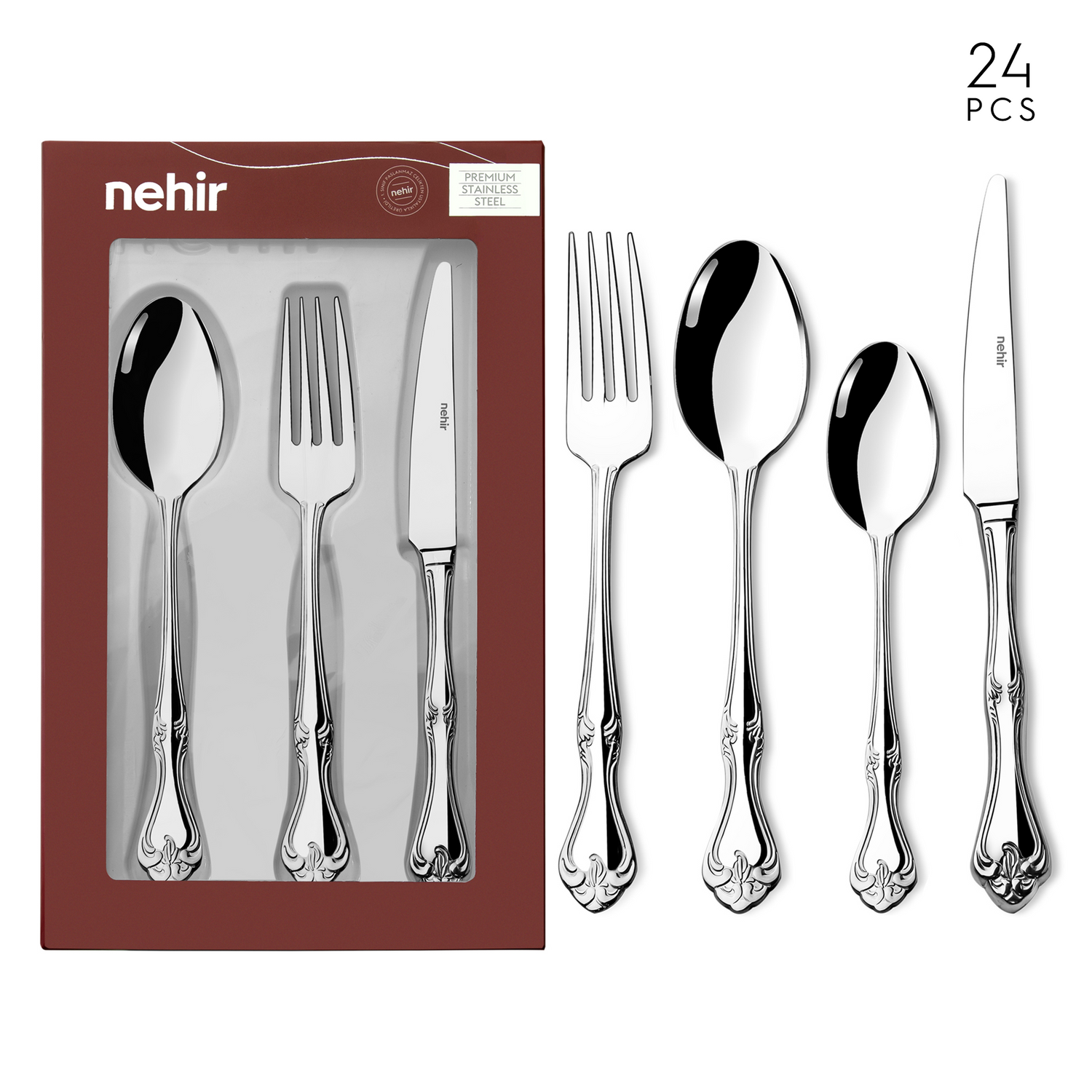 Lalezar 24-Piece Cutlery Set