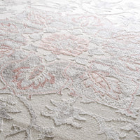 Calum Pink Floral Thick Area Rug - Clearance