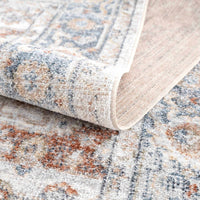 Neta Red & Blue Flat Pile Washable Rug