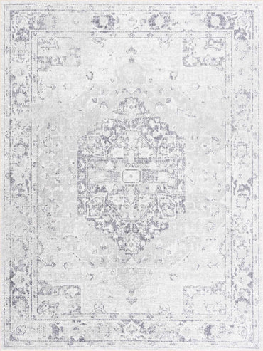 Akram Antrasit Flat Pile Washable Rug