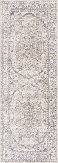 Hiti Cream Flat Pile Washable Rug