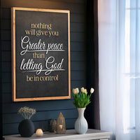 Greater Peace Faith Sign