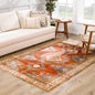Kullar Orange Washable Area Rug