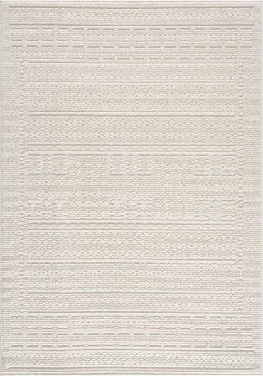 Bahar Cream Washable Area Rug