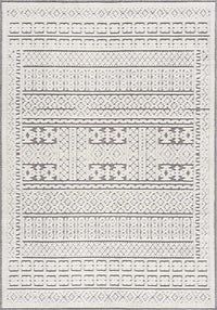 Bahar Cream & Gray Washable Area Rug - Clearance