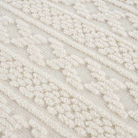 Fadey White 3D Washable Rug