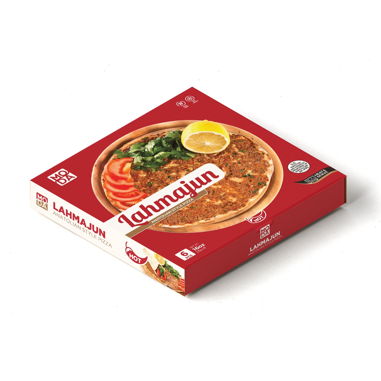 Moda Lahmacun Beef Hot 454Gr