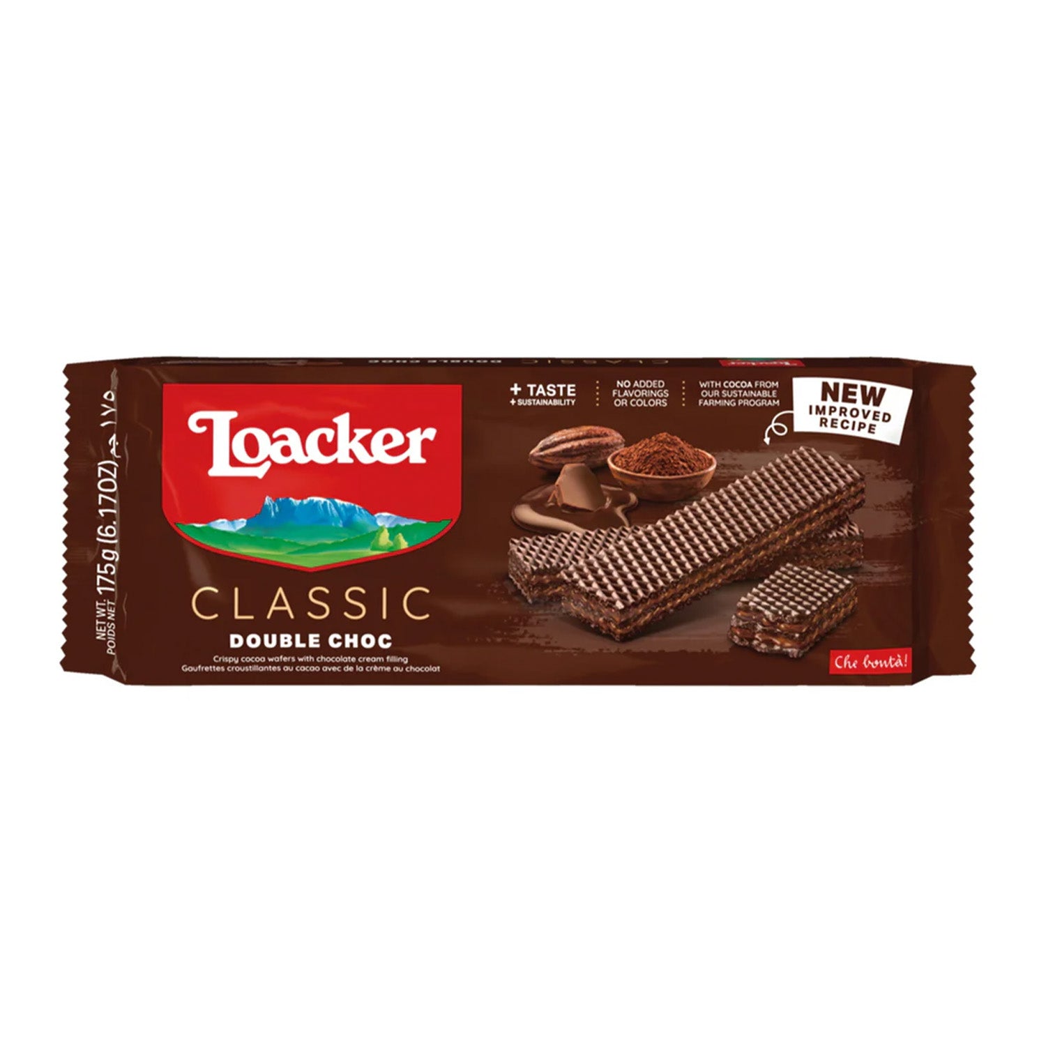 Loacker Dbl ChcL Wafers 175G