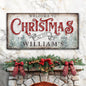 Family Welcome To Christmas Sign IV