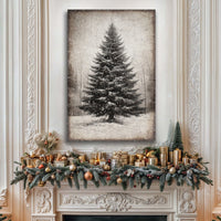 Vintage Christmas Tree Wall Art III