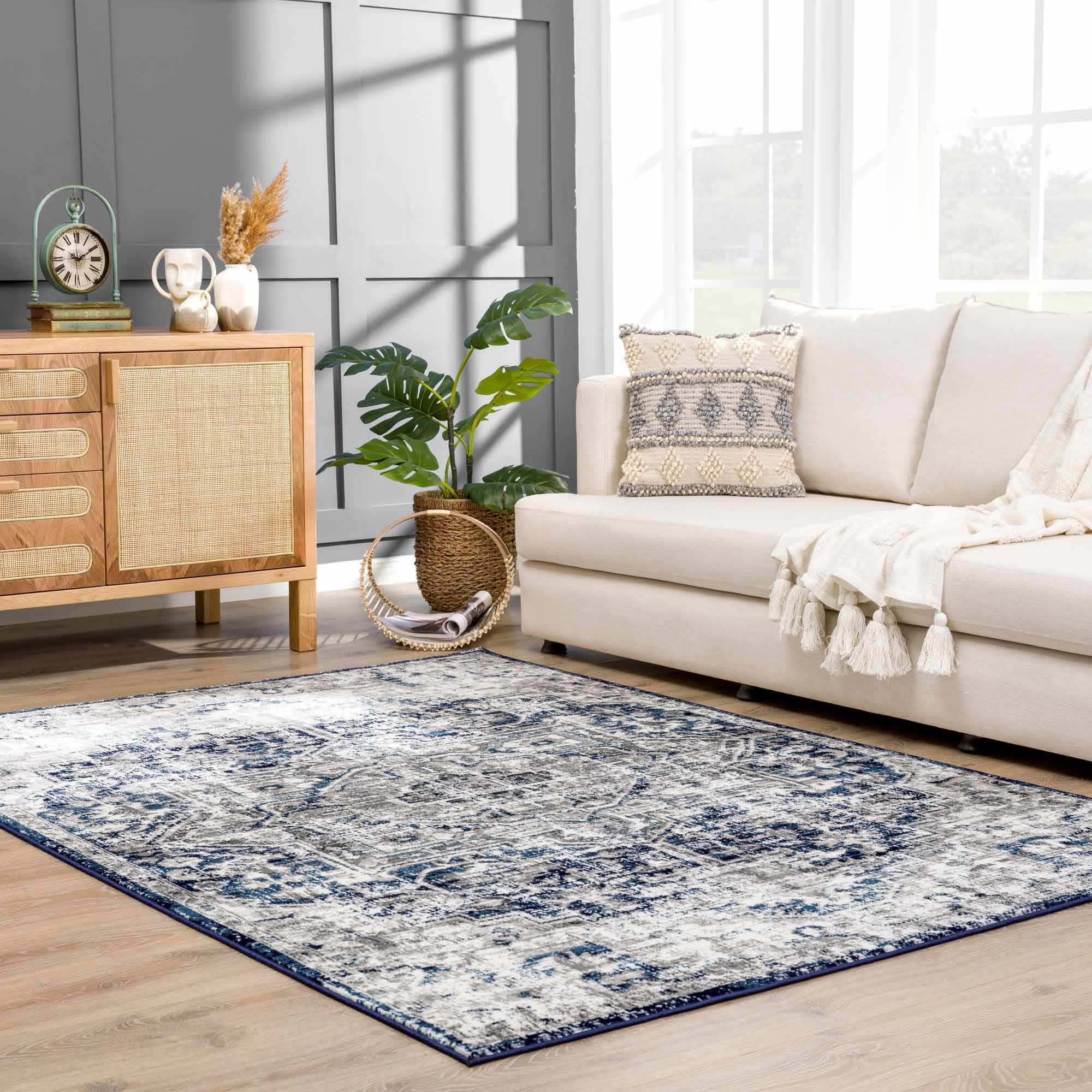 Hauteloom Buenaventura Navy Area Rug - Promo