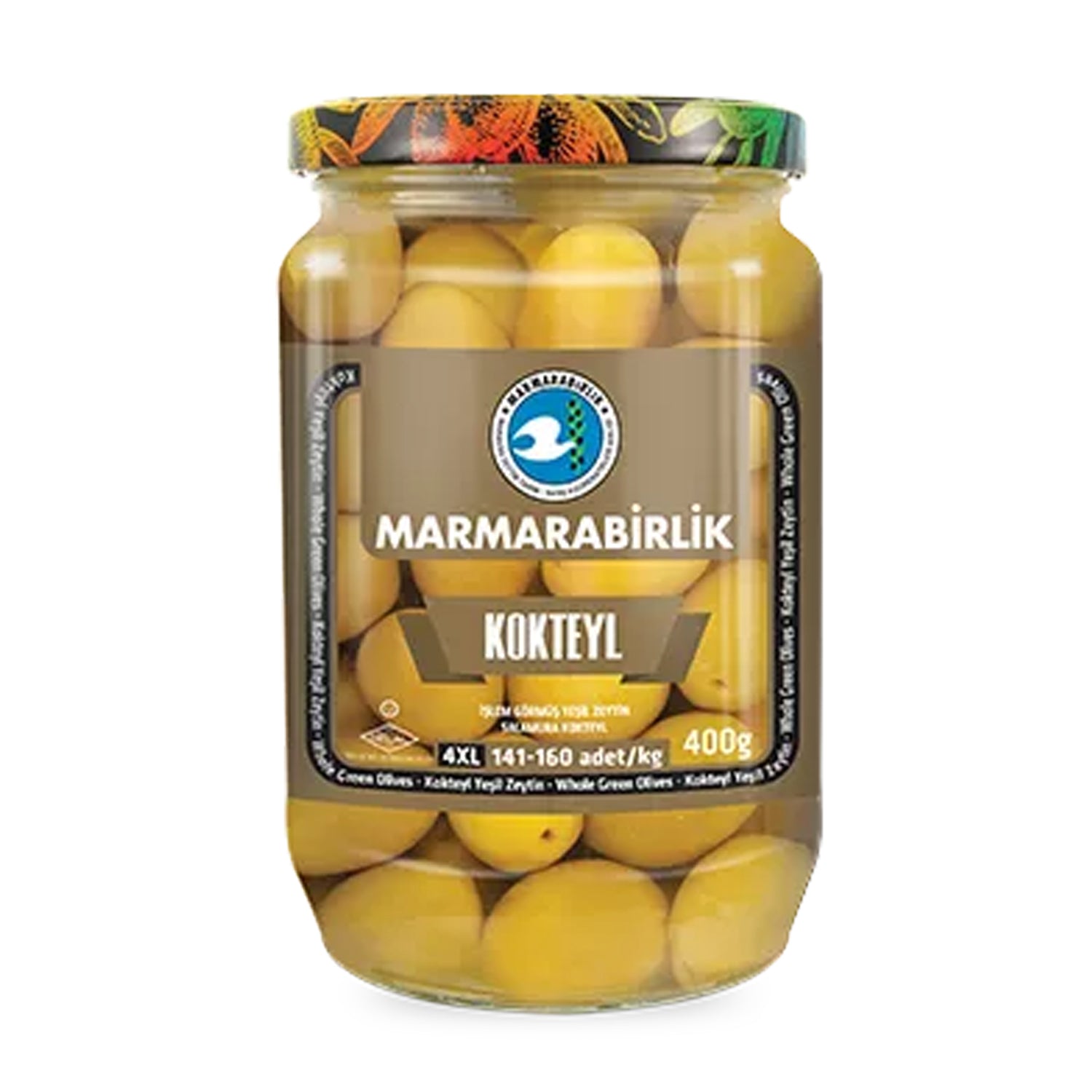 Marmarabirlik Coctail Green Olive 400G