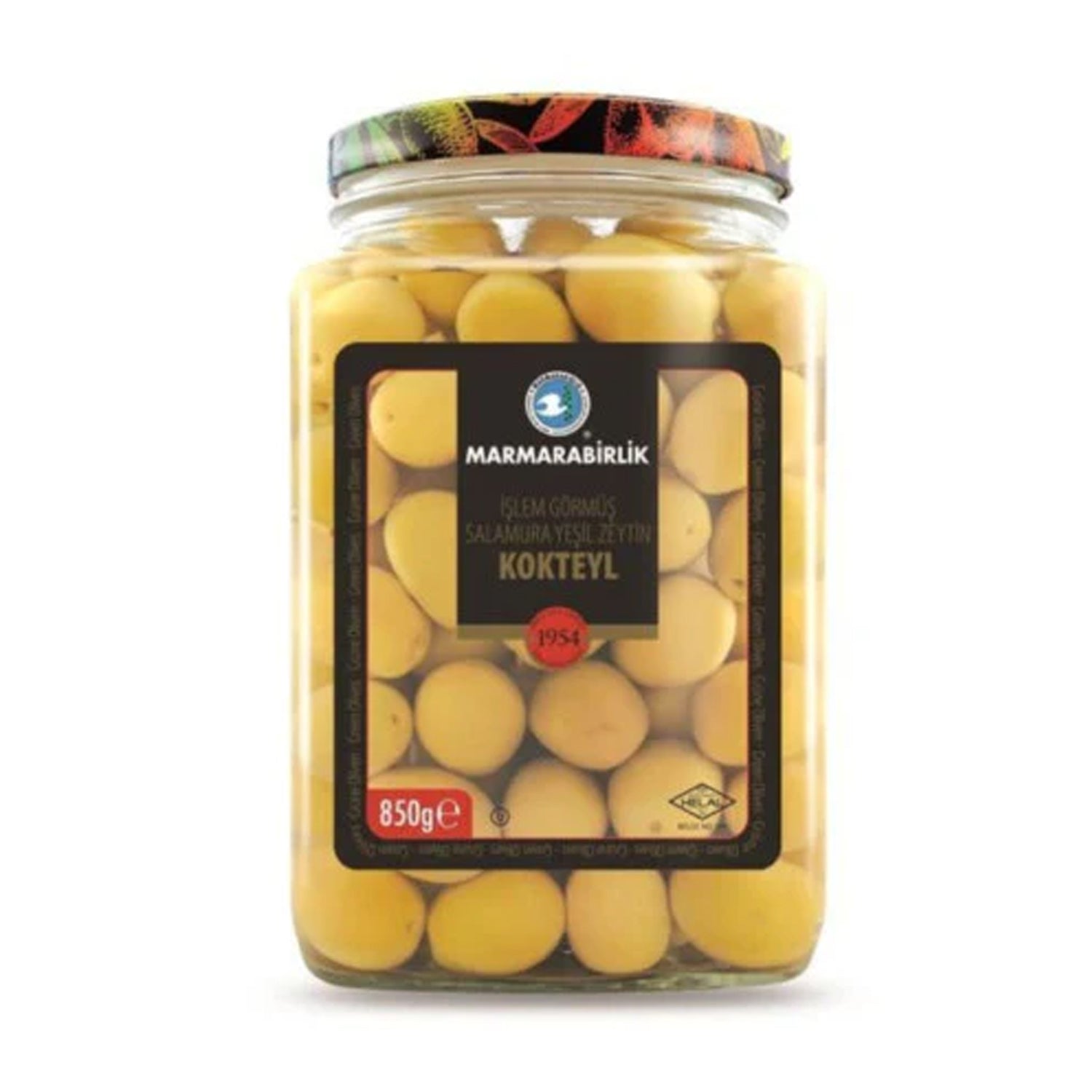 Marmarabirlik Coctail Green Olive 850G