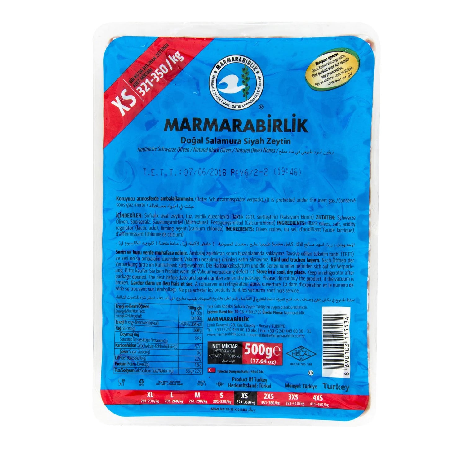 Marmarabirlik Extra 500G-Pack