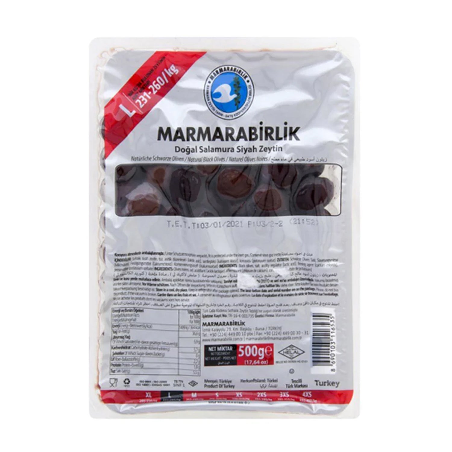 Marmarabirlik Hiper Olive 500G-Pack