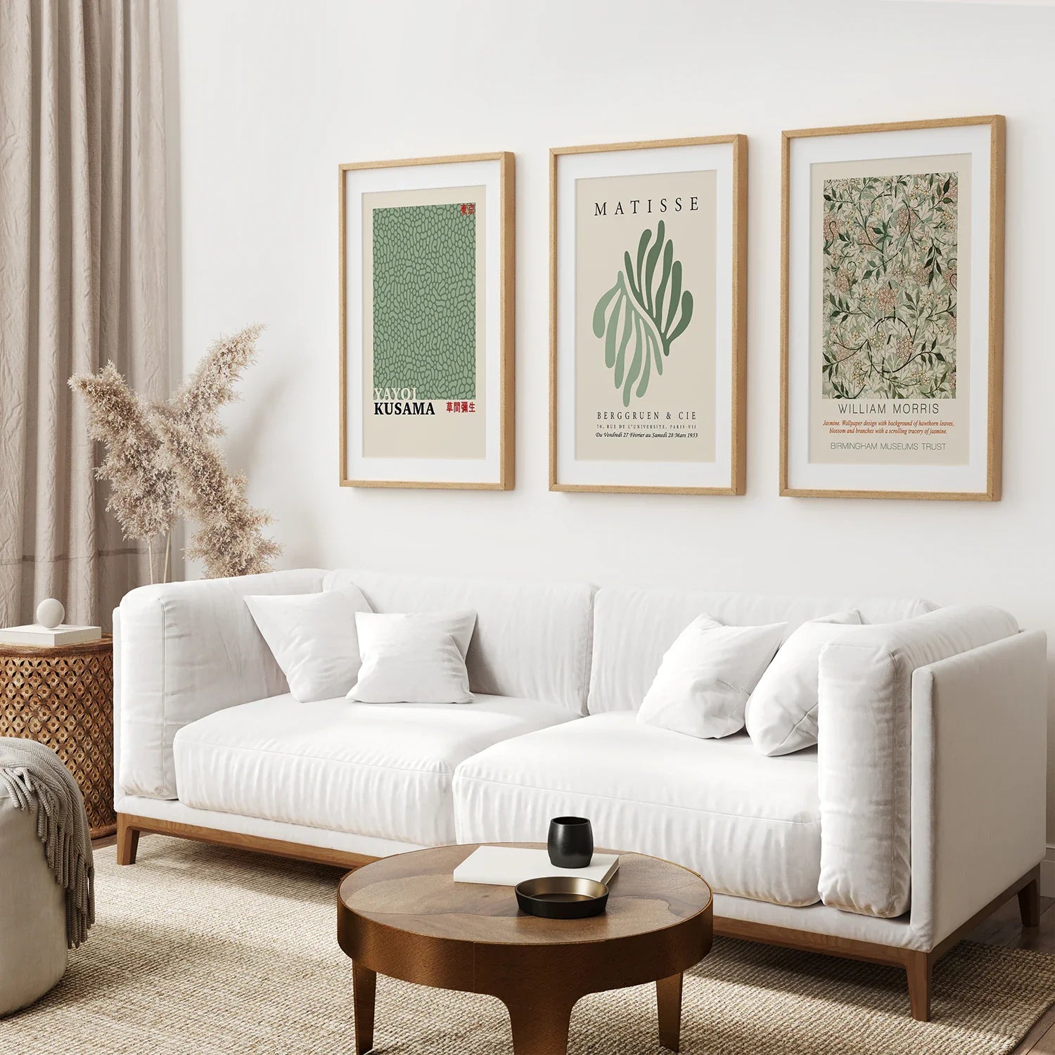 Yayoi Kusama Adaçayı Yeşili Baskılı 3'lü Set