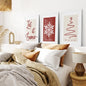 Merry Christmas Minimalist Holiday Decor Poster