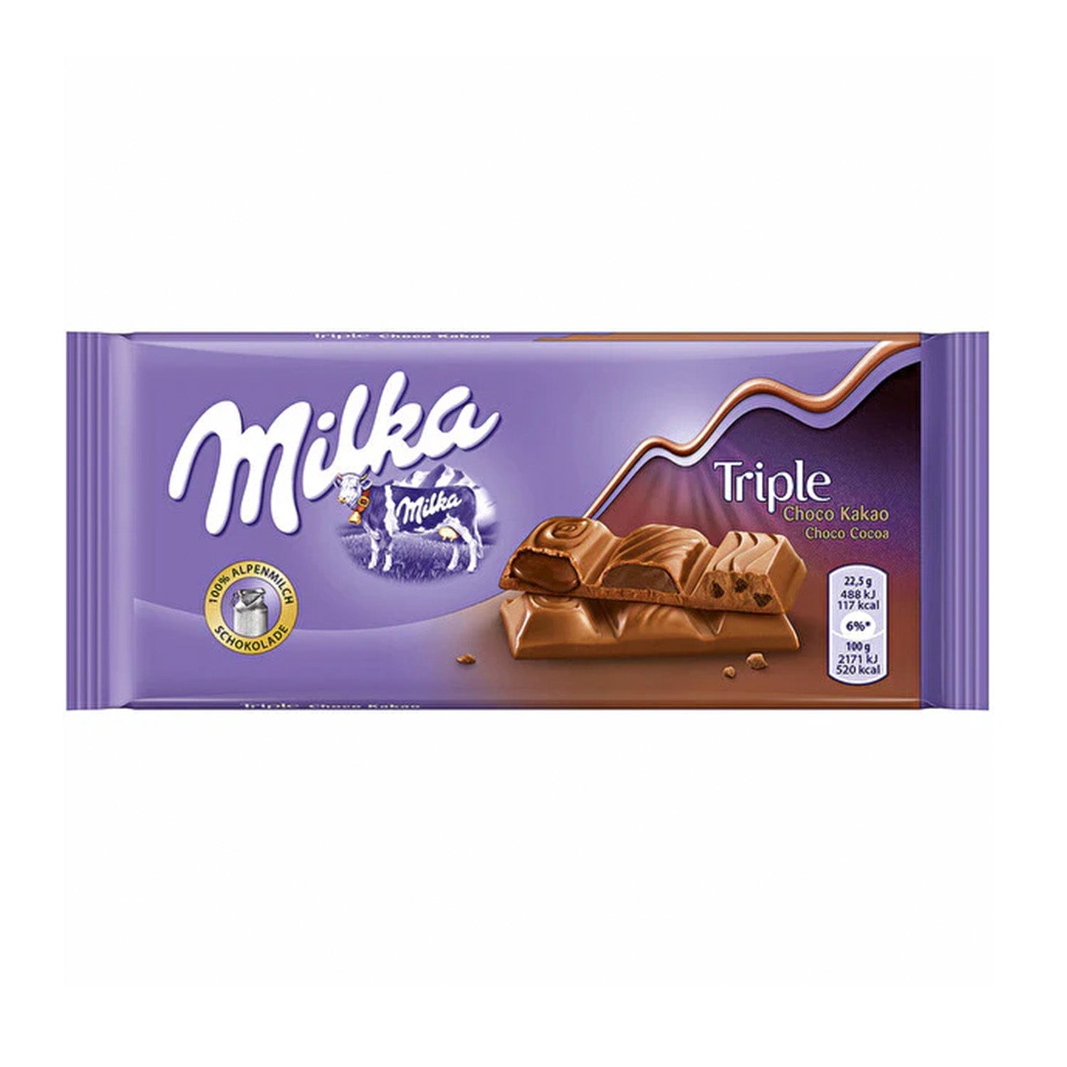 Milka Triple Chocolate 90 G