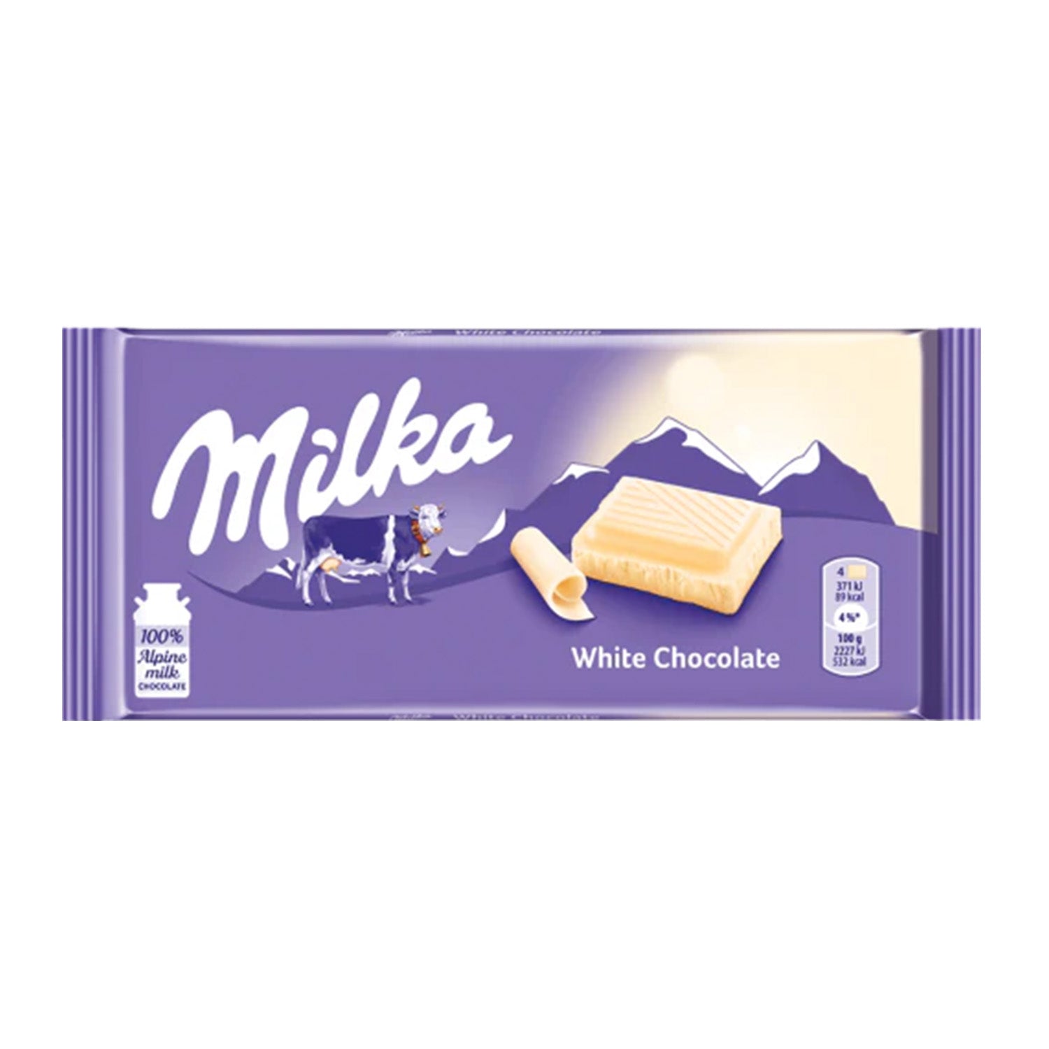 Milka White Chocolate 100G