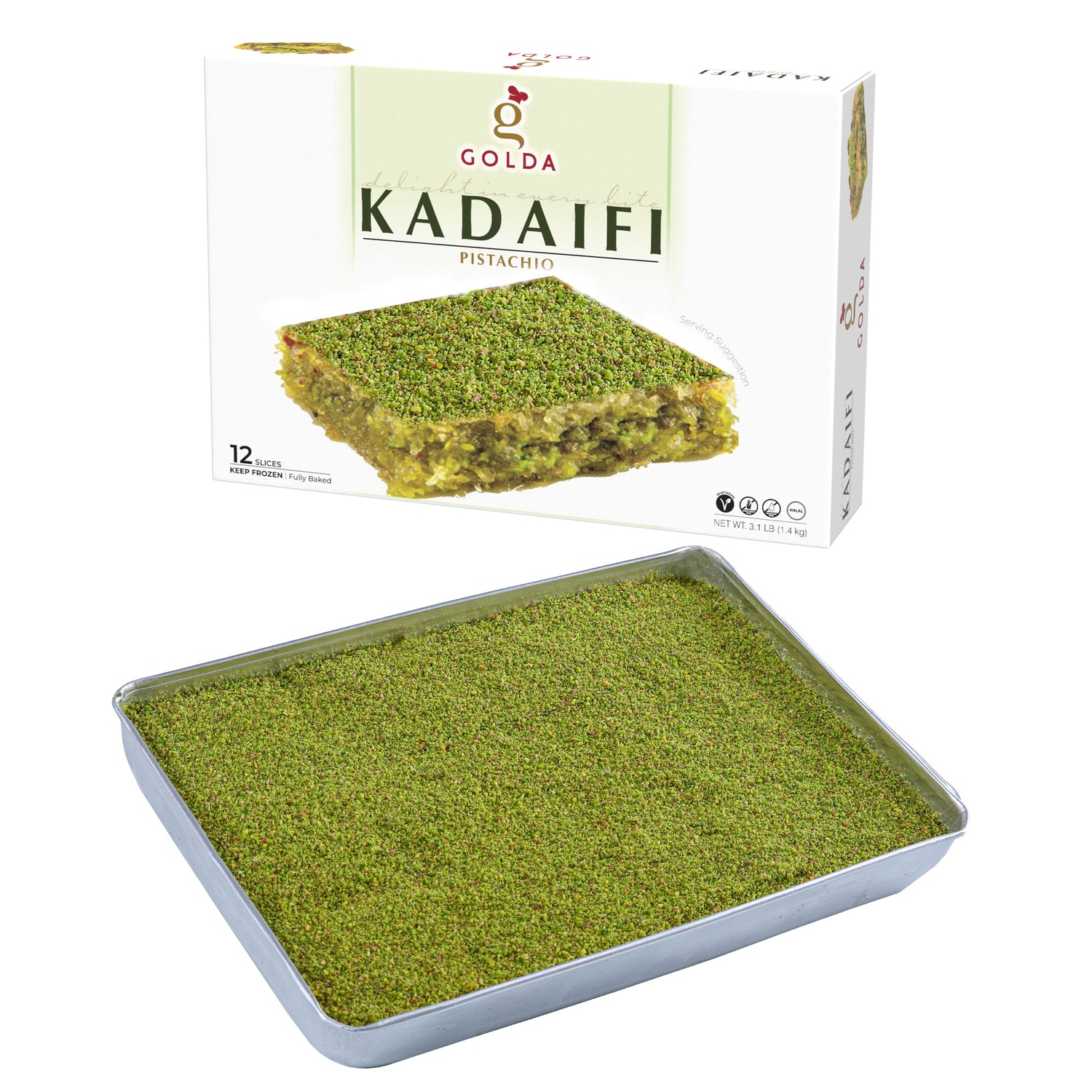 Golda Kadaifi Pistachio 3.1 Lb