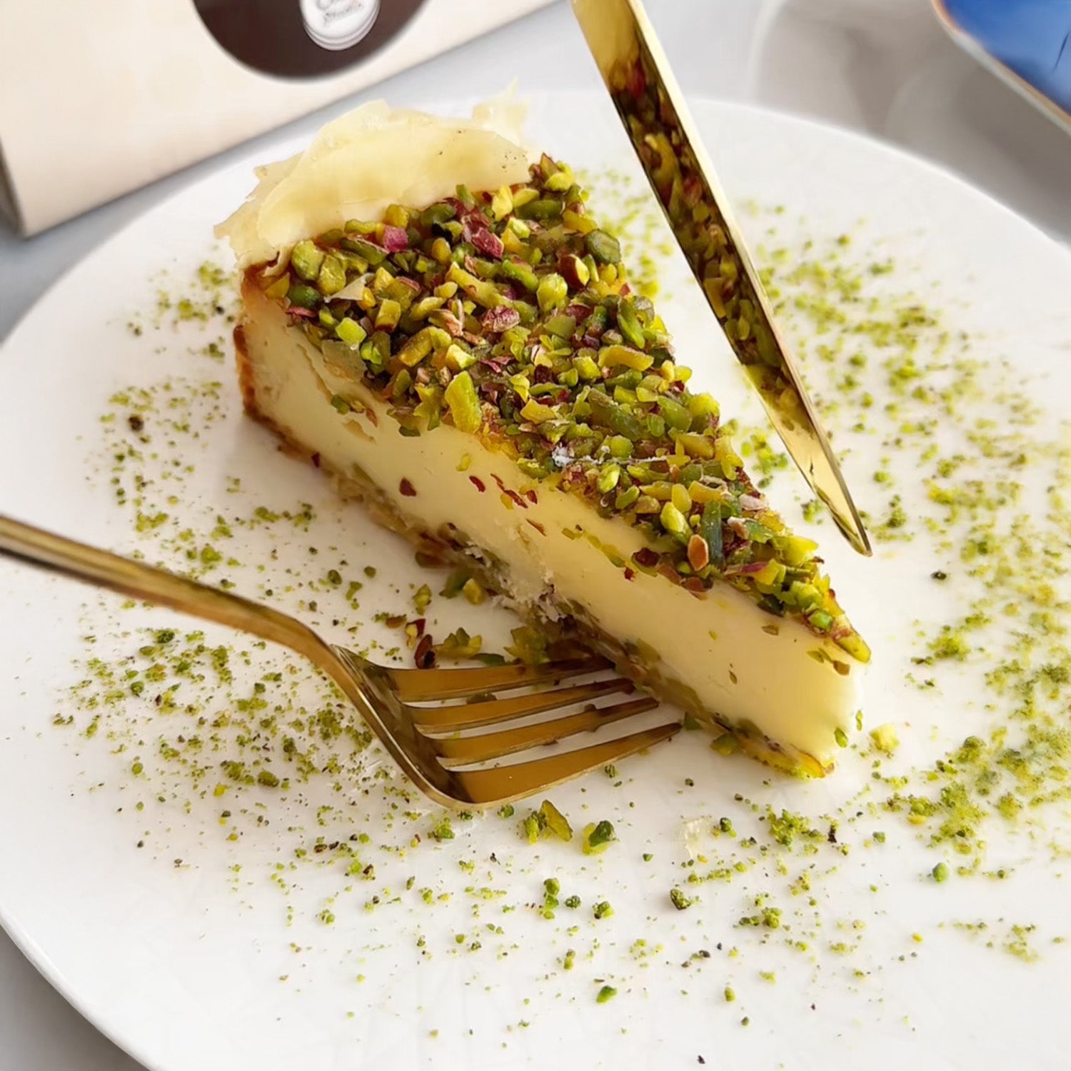 Moda Cheesecake, Baklava, Pre-Sliced (9"), 12pcs x 110g = 2.9lbs (1320g)