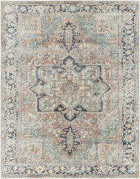 Green Nisa Tumble Dry Washable Rug