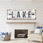 Rustic Lake Arrow Sign