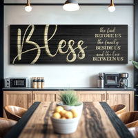 Bless The Food Before Us And The Love Between Us Sign VI