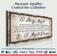 O Holy Night Christmas Sign