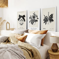 Vintage Rustic Christmas 3 Piece Wall Art Set