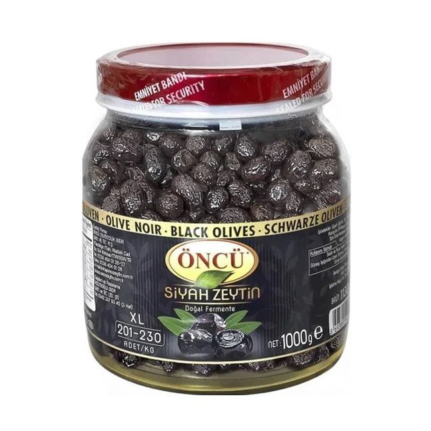 Oncu Black Olives L-Xl 1 Kg