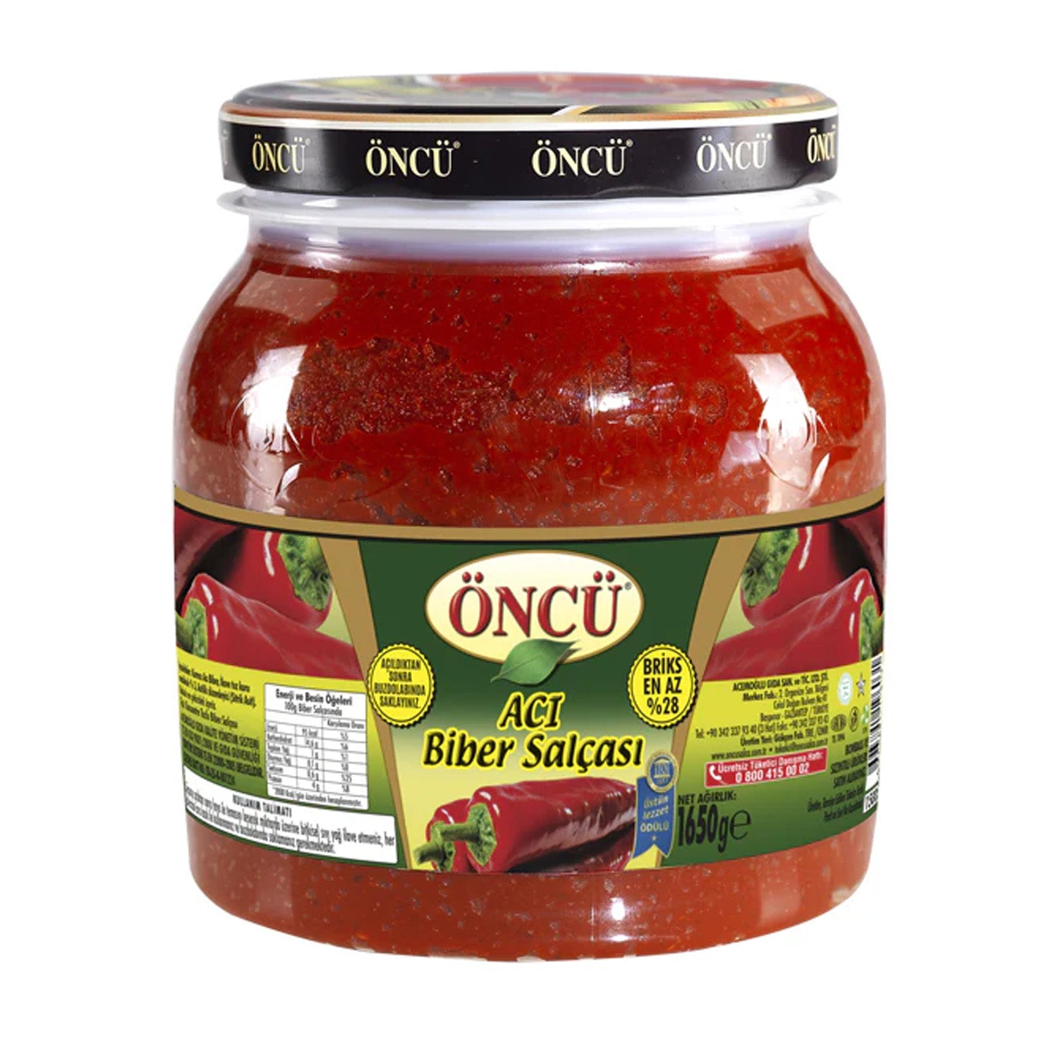 Oncu Pepper Paste Hot 1650G