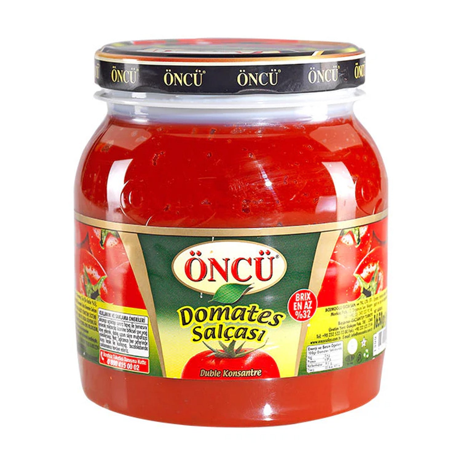 Oncu Tomato Paste 1650 G Plastic