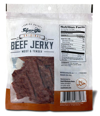 Sharifa Halal Beef Jerky, Original, (3) 2.85 oz. Bag – Great Everyday Halal Jerky Beef Meat Snack, 100 % Real Zabiha Halal Beef, 13g of Protein, 70 Calories, 0g Trans Fat, & 2g of Carbohydrates