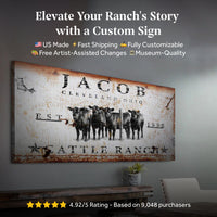 Cattle Ranch Sign