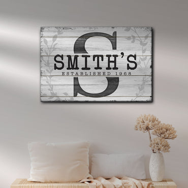 Established Last Name Sign VI