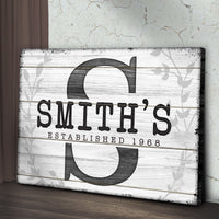 Established Last Name Sign VI